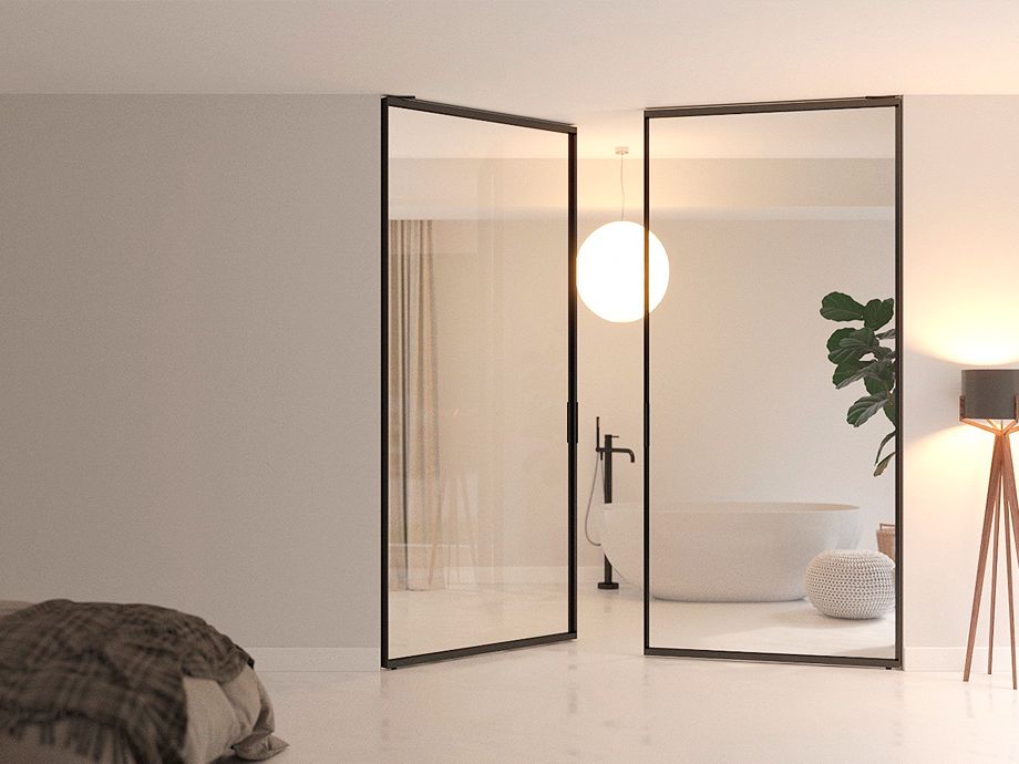 Puerta pivotante OGC perfineria negra