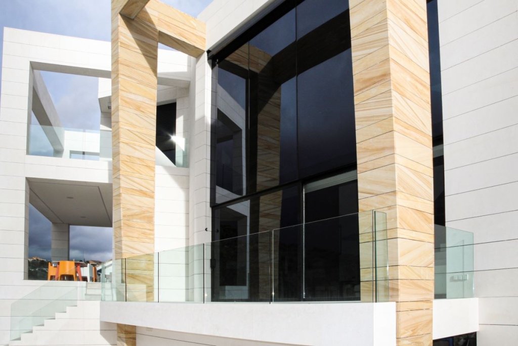 Barandilla de escalera, barandilla de exterior, puertas correderas 1 1 2